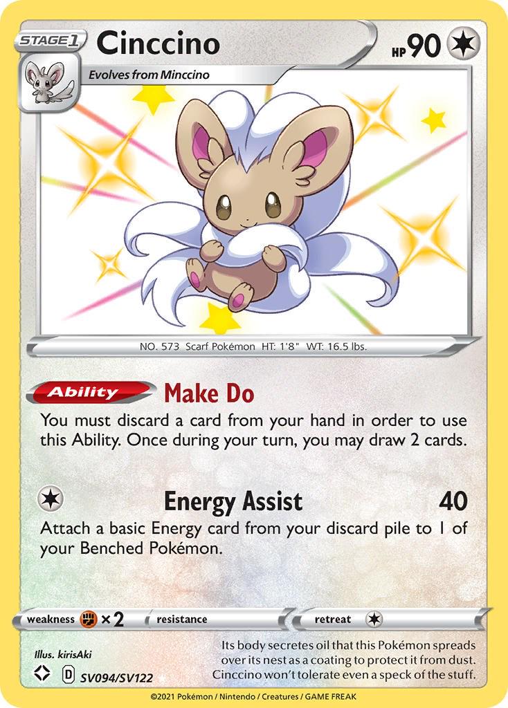 Shining Fates Cinccino Pokémon card